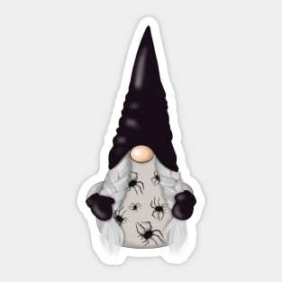 Halloween - Gnome and Spiders Sticker